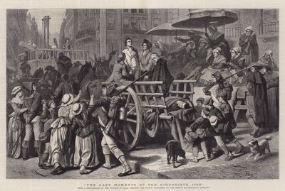 Os últimos momentos dos girondinos, 1793 de Karl Theodor von Piloty